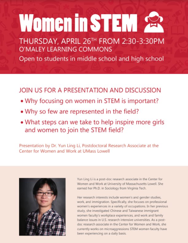 April 26 2018 OMaley Women in STEM