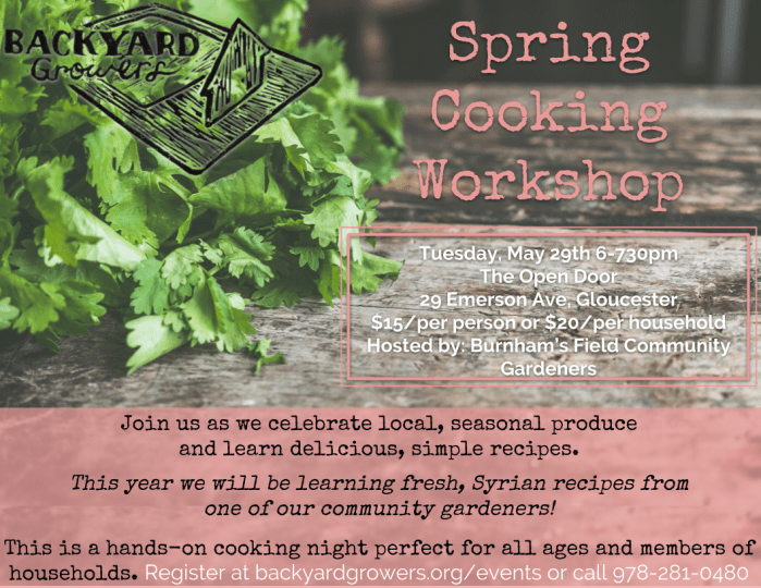 2018 Spring Cooking Workshop