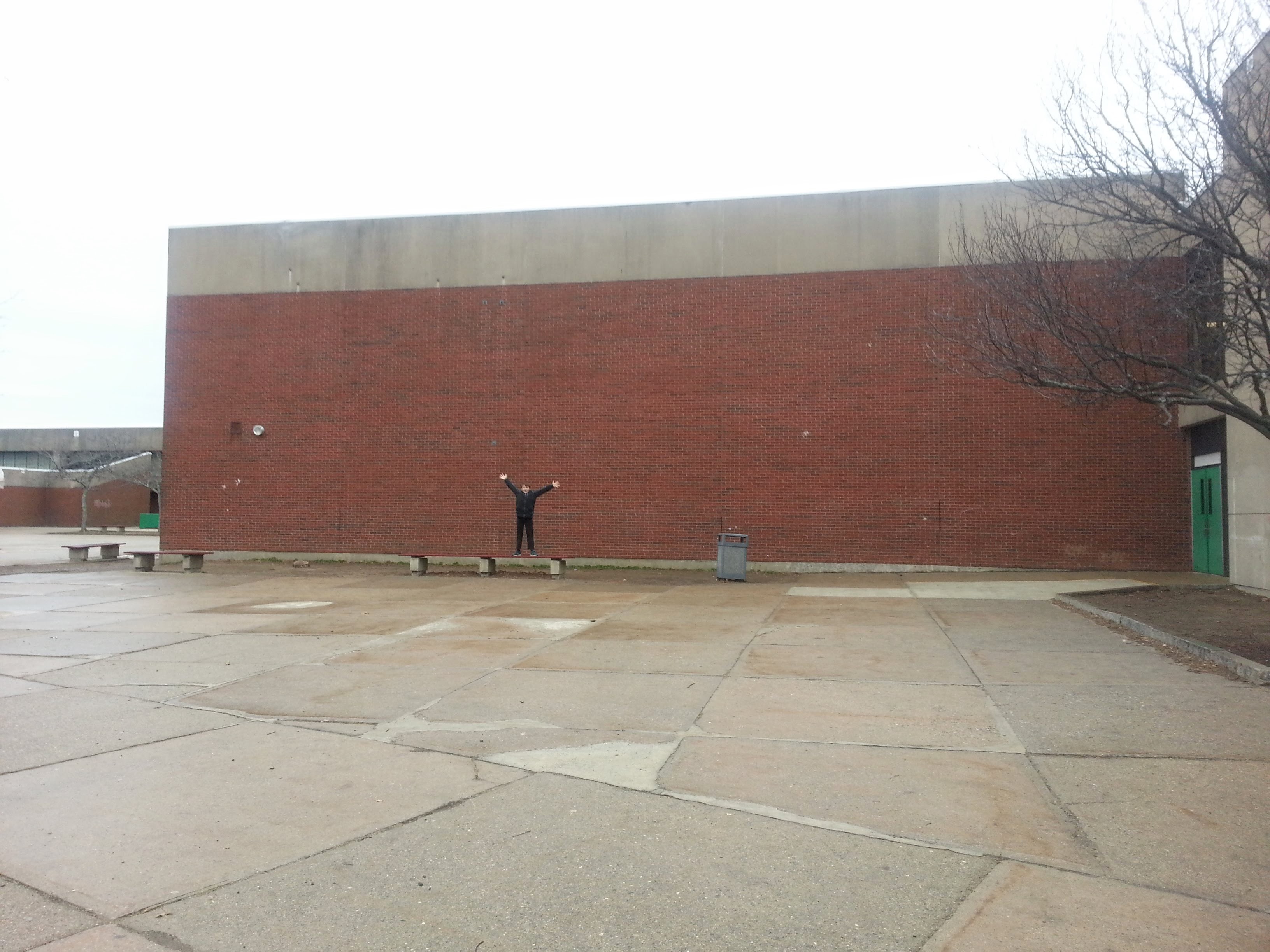 ideal canvas for murals by former alums now emerging artists art school grads - O'Maley Innovation Middle School Gloucester Mass- Feb 3 2016 ©c ryan_100917 (13)