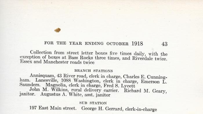 Mail deliveries Gloucester City Directory 19170001