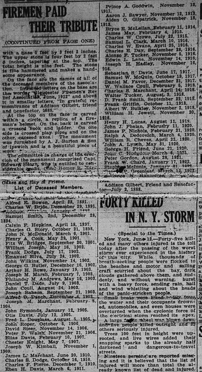 Deceased Firemen GDT June 12 1922