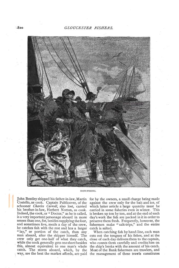 Gloucester Fishers Century Mag 1886 pg 820
