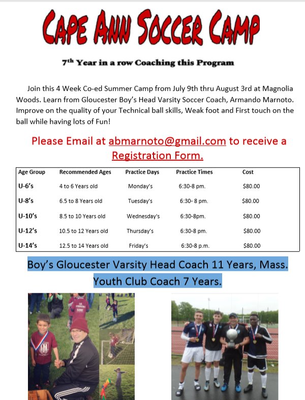 Cape Ann Soccer Camp