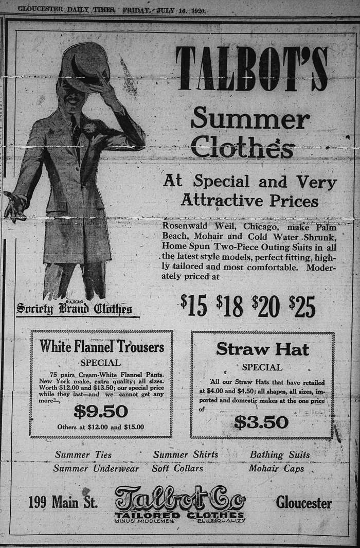 Talbut ad GDT July 16 1920