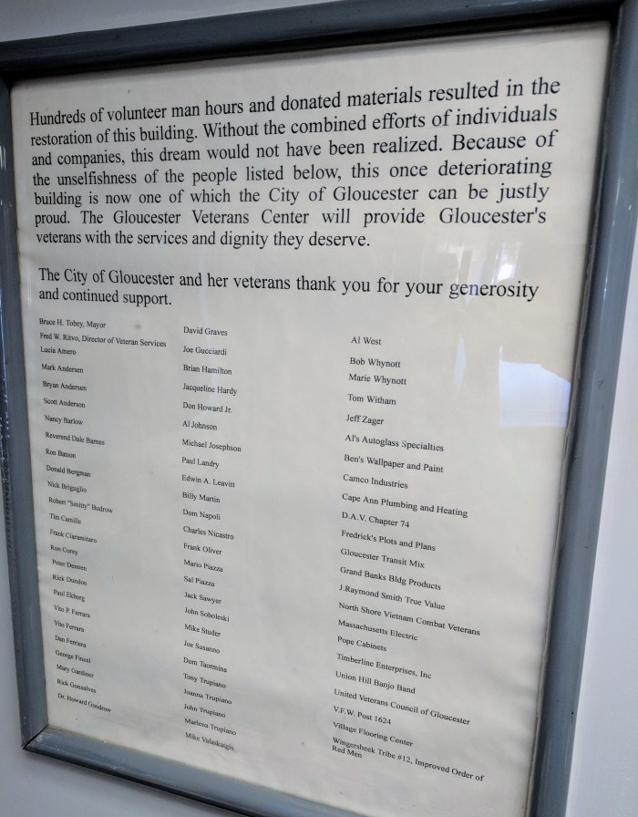 1994 1995 original thanks to people involved with establishing veterans services in Major Fred W Ritvo Veterans center building Gloucester ma.jpg