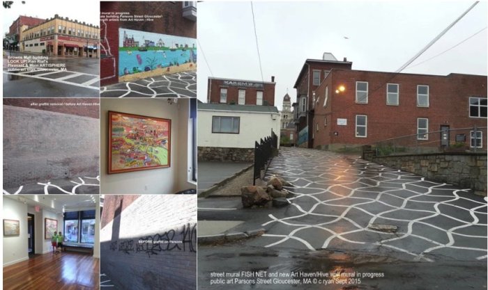 2015 Parsons street art alley looking up to City Hall Gloucester MA.jpg