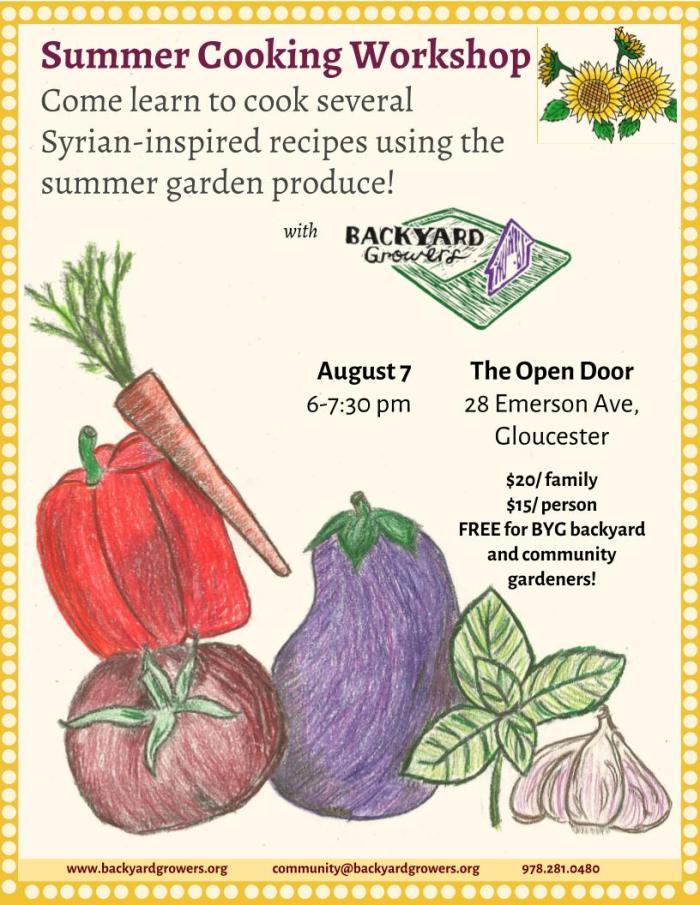 2018 Summer Cooking Workshop