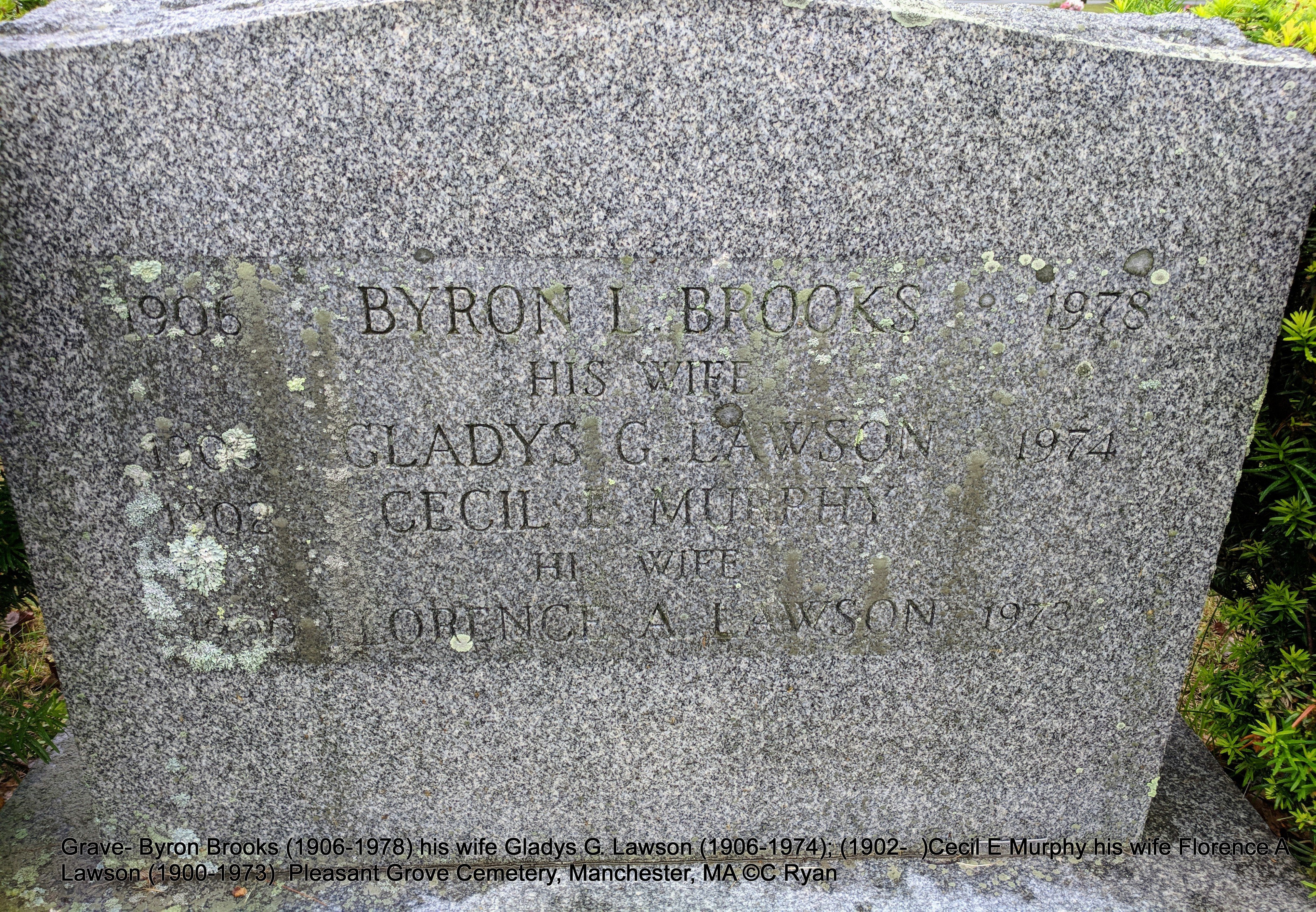 Byron Brooks_ WWII veteran, Coast Guard_ Artist_Gloucester resident_ born in Manchester_grave Pleasant Grove Cemetery Manchester MA_20180628_072316 ©C Ryan (2).jpg