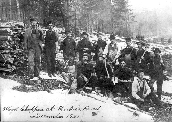 Clearing Haskells pond late 1901 ยฉ courtesy historic photo collection Bruce Roberts