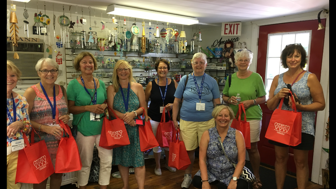 group from Austin Healey summit 2018 visit woman owned businesses along Essex Coastal Scenic BywayยฉPauline Bresnahan.PNG
