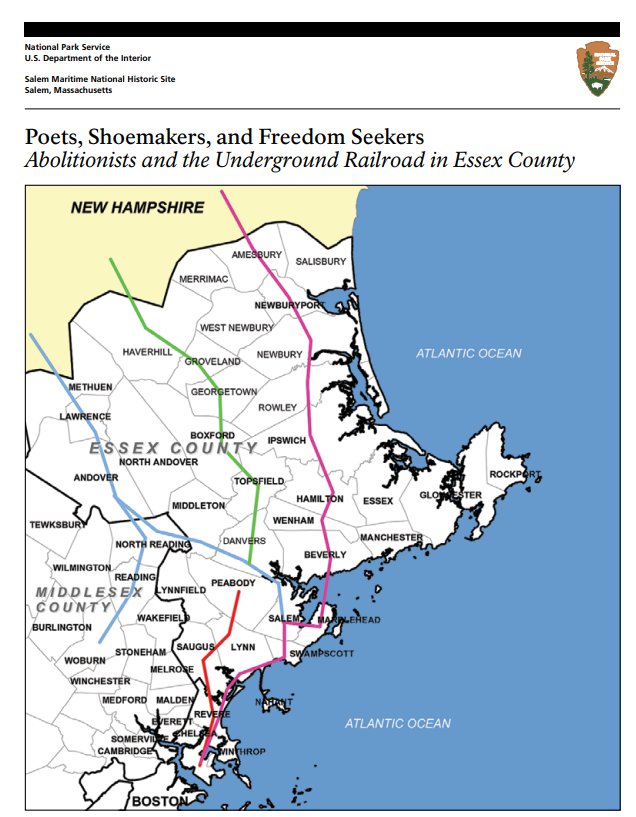 National Park Service trail Essex County Brochure Poets Shoemakers and Freedom Seekers_Abolitionists and Underground Railroad in Essex County