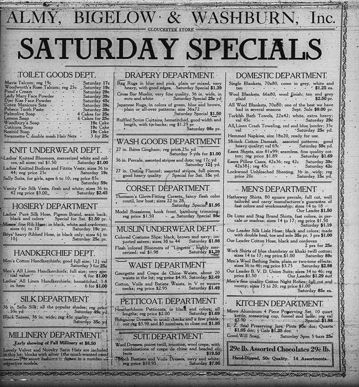 Saturday Specials GDT Sept 8 19220000
