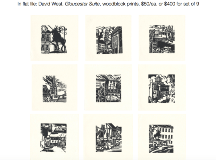 'Gloucester Suite' . Woodblock prints . artist David West .png