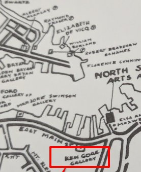 Cape Ann Festival of the Arts detail map of artists locations