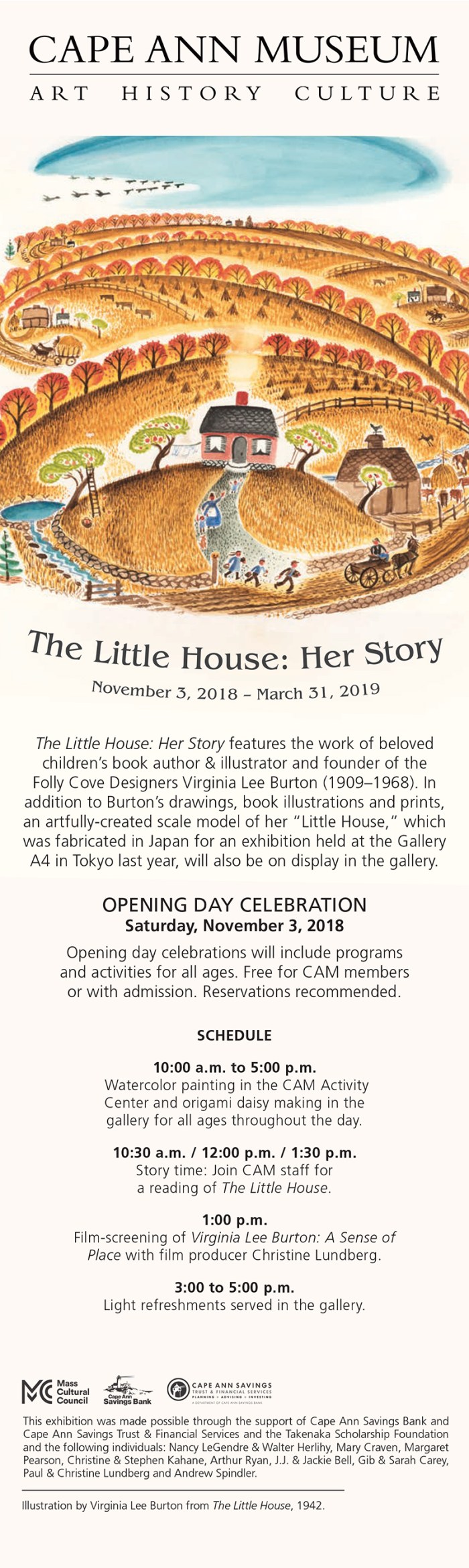 Little House evite-schedule web