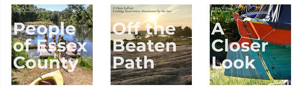 Categories for Essex National Heritage annual photo contest