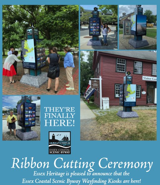 Essex Coastal Scenic Byway Essex National Heritage new kiosks 2018