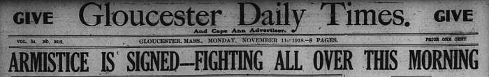 Headline GDT Nov 11 1918