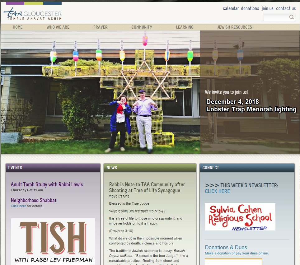 Temple Ahavat Achim _ TAA Gloucester Mass
