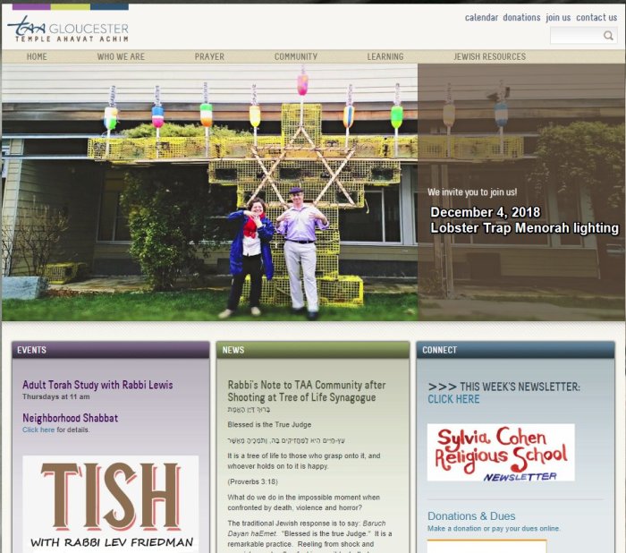 Temple Ahavat Achim _ TAA Gloucester Mass