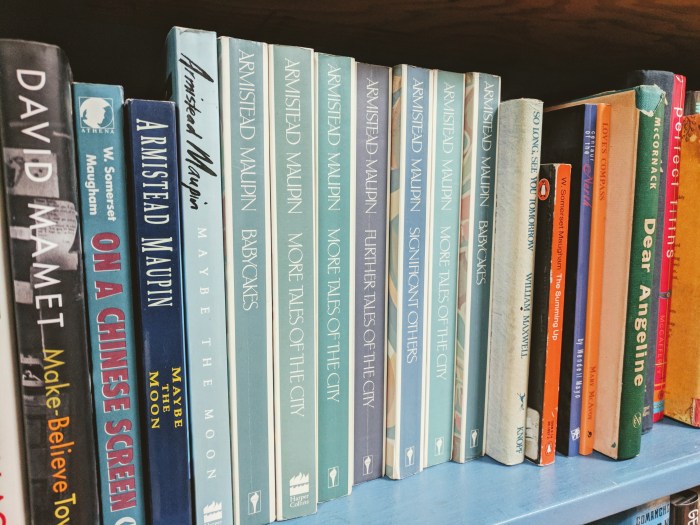 Armistead Maupin anyone _detail from M shelf at Dogtown Book shop Gloucester MA_20181201_©c ryan.jpg