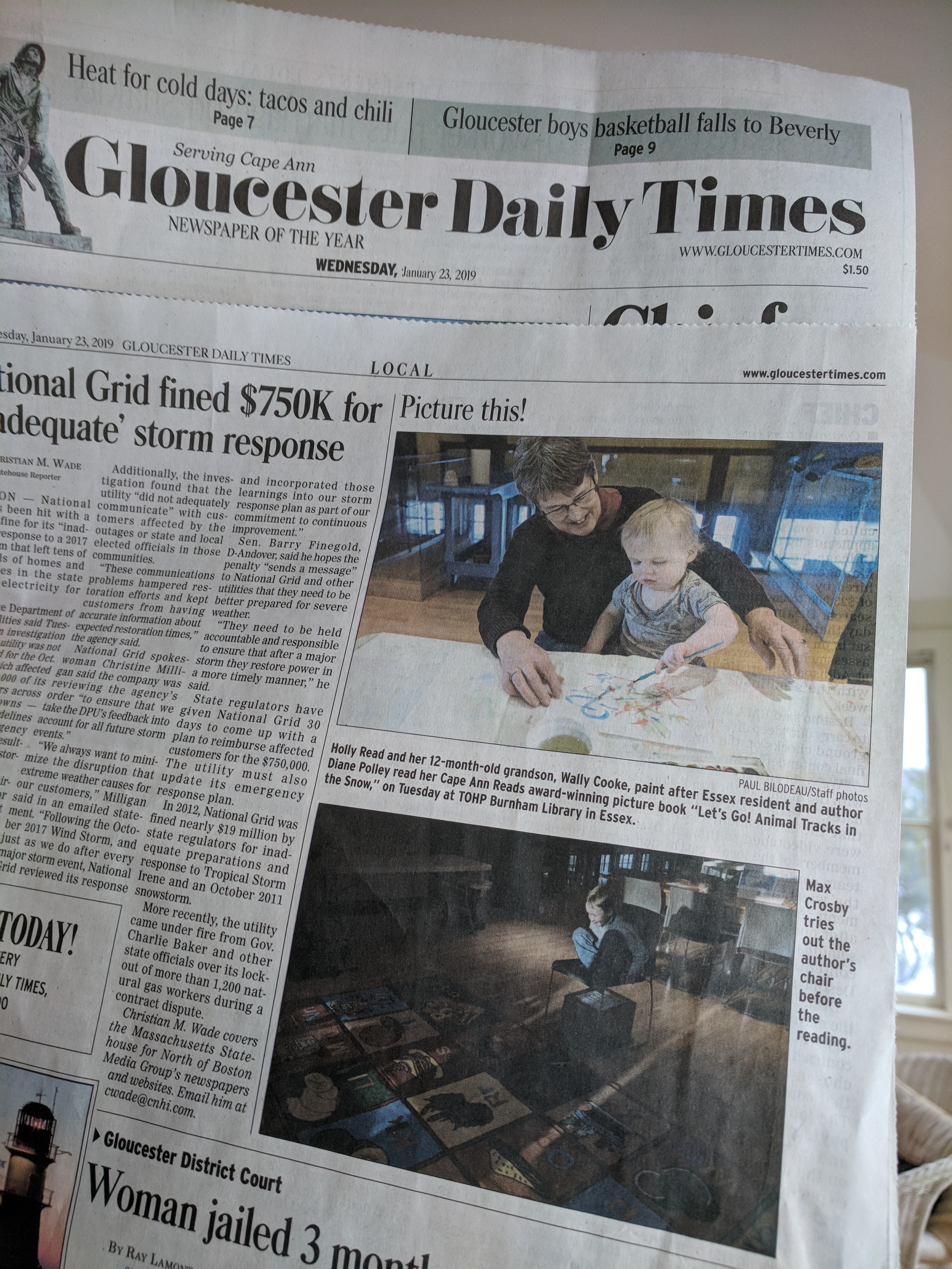 Gloucester Daily Times photographer visits TOHP Burnham Library Essex.jpg