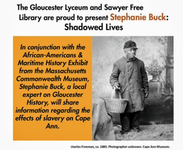 stephanie buck talk at gloucester lyceum and sawyer free public library january 2019 gloucester ma