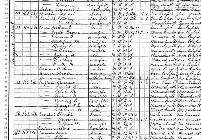 1910 census Pierce