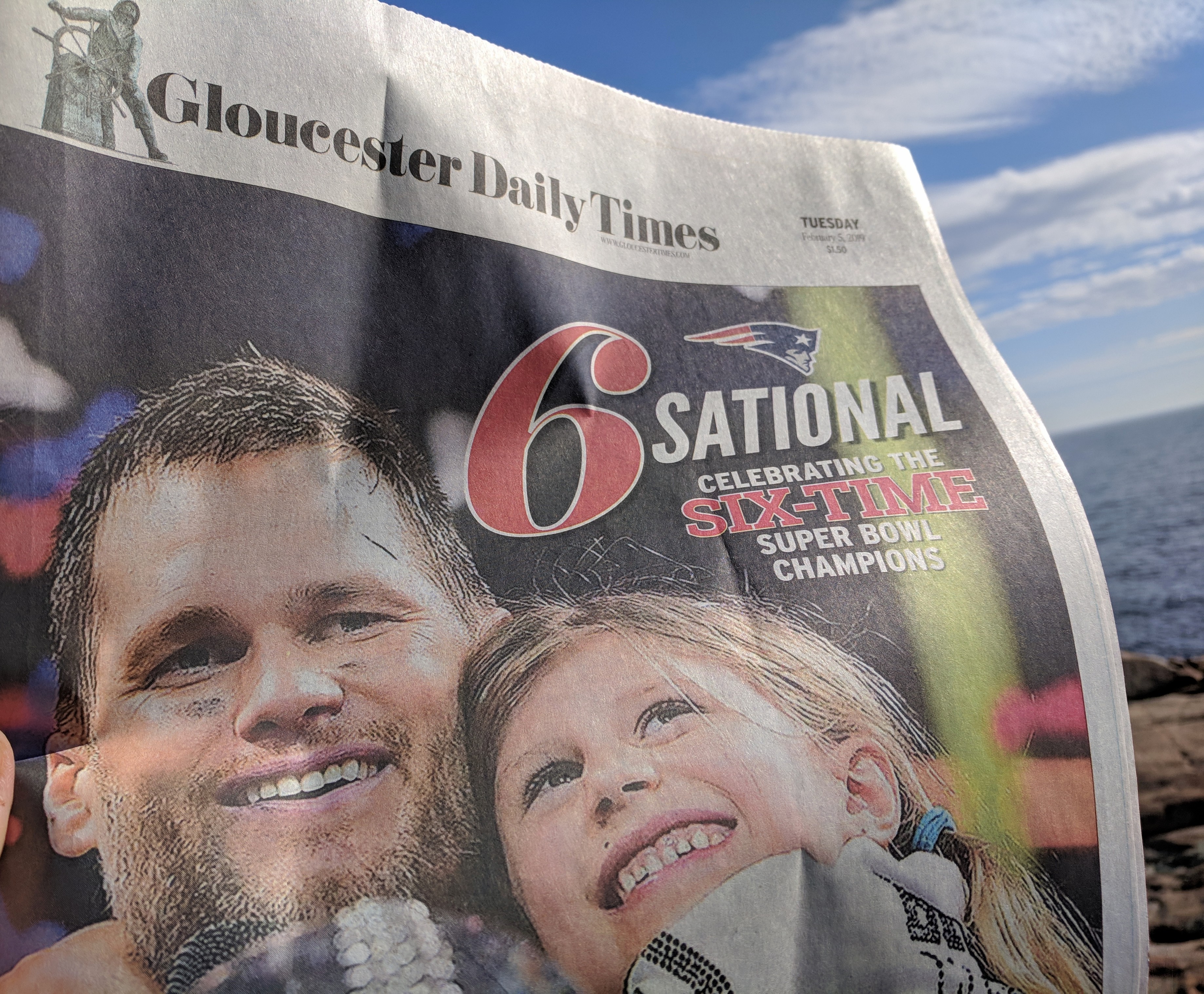 detail from paul biodeau super front page photo_Tom Brady-Gloucester Daily Times 2019020 © catherine ryan.jpg