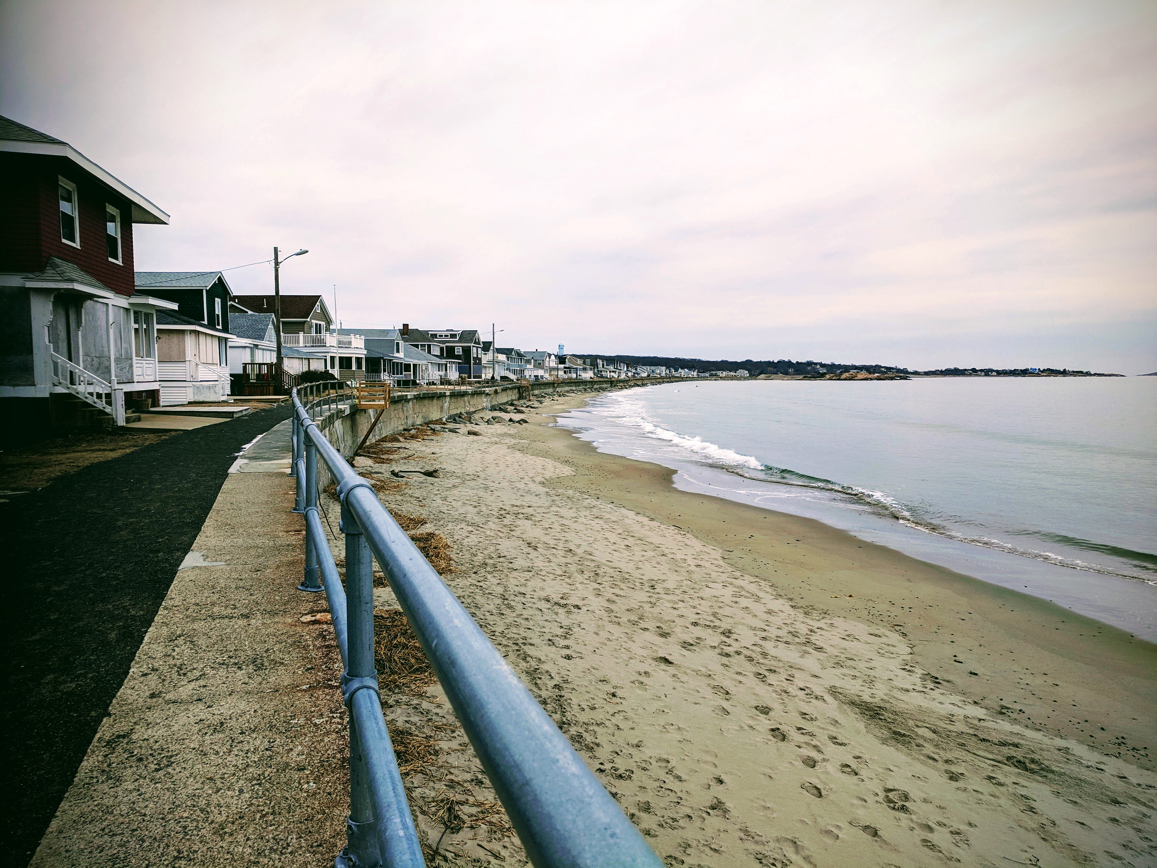 Long Beach view from Gloucester Mass side_BEFORE winter seawall repairs_more beach for staging this side of beach_20190203_© catherine ryan