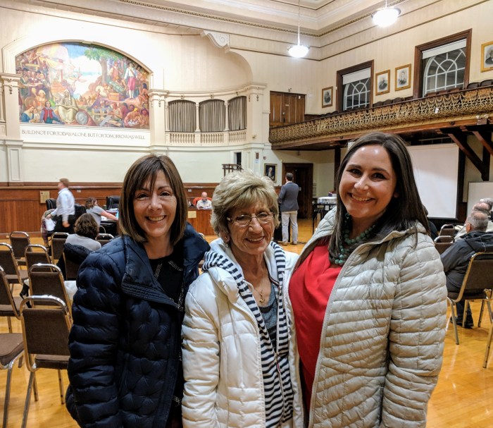 Nancy Clooney daughter Grace, Nancy Clooney Morning Glory_Danielle Berdahn Yella_ together at City Hall formalize transition _20190214_Gloucester Ma © catherine ryan