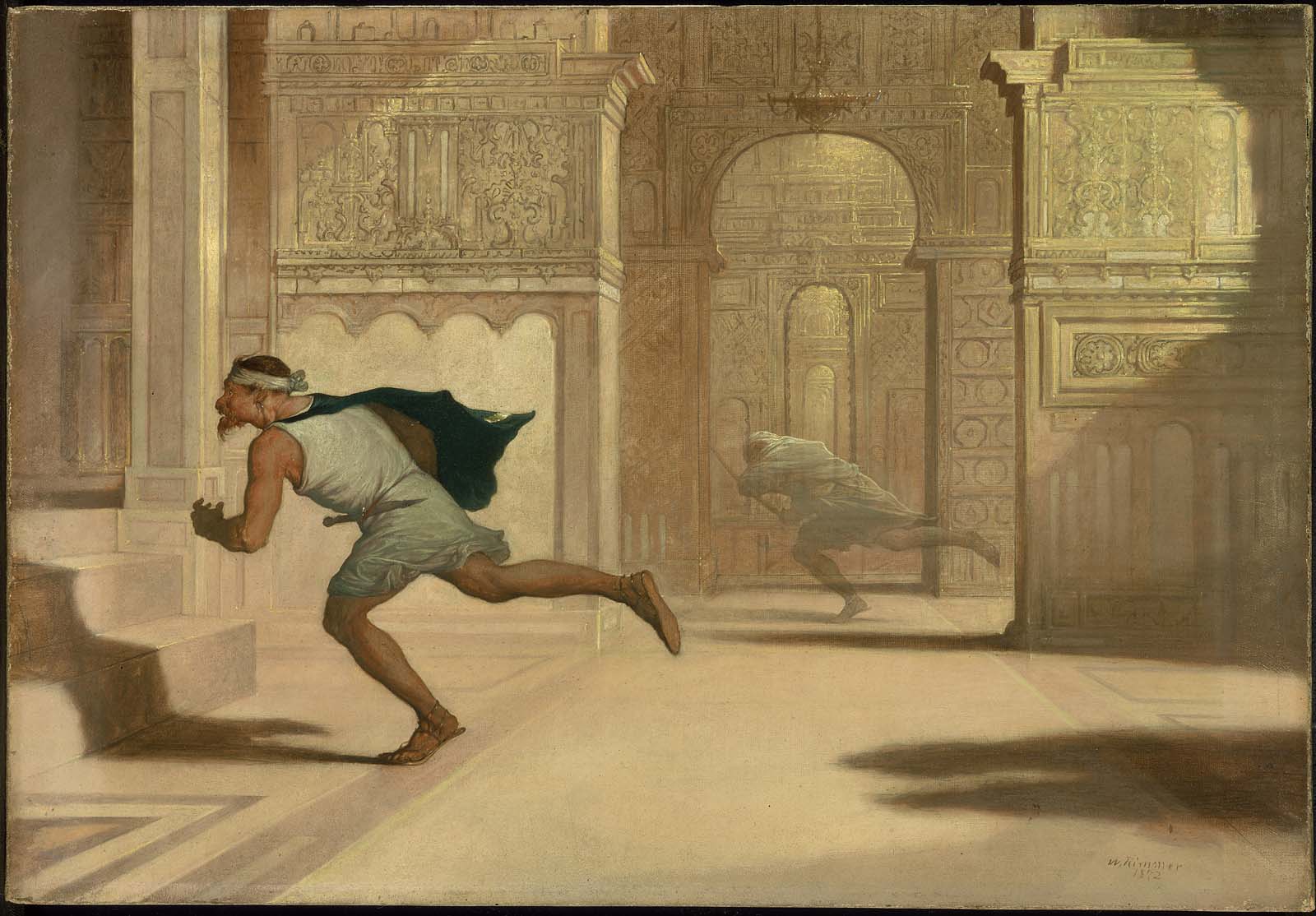 WILLIAM RIMMER_Flight and Pursuit_ 1872 oil on canvas colllection of Museum of Fine Arts Boton