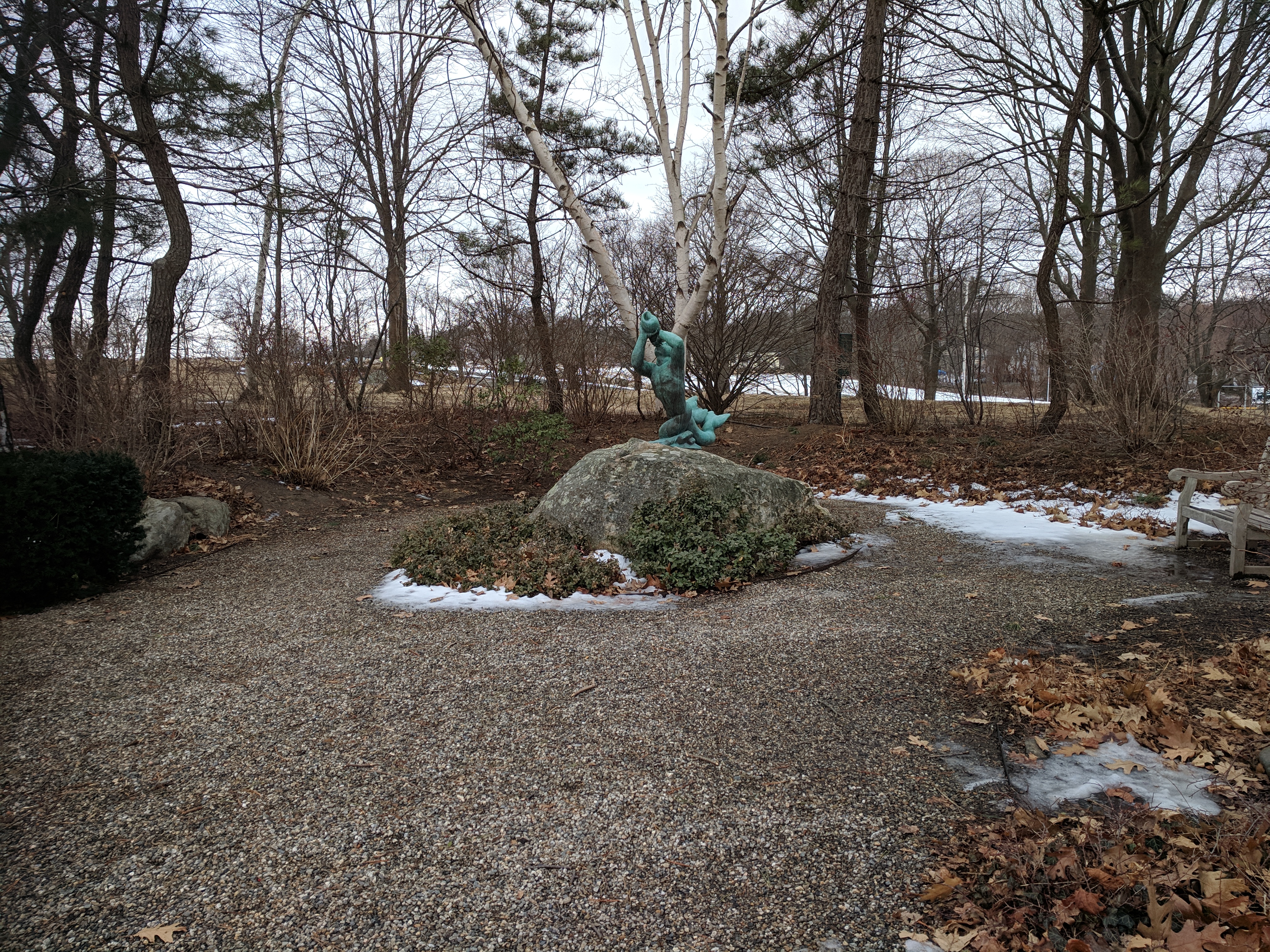 Gloucester MA Department of Public Works directing restoration special gardens Stacy Boulevard _20190215_ sculpture Walker Hancock © catherine ryan (4)