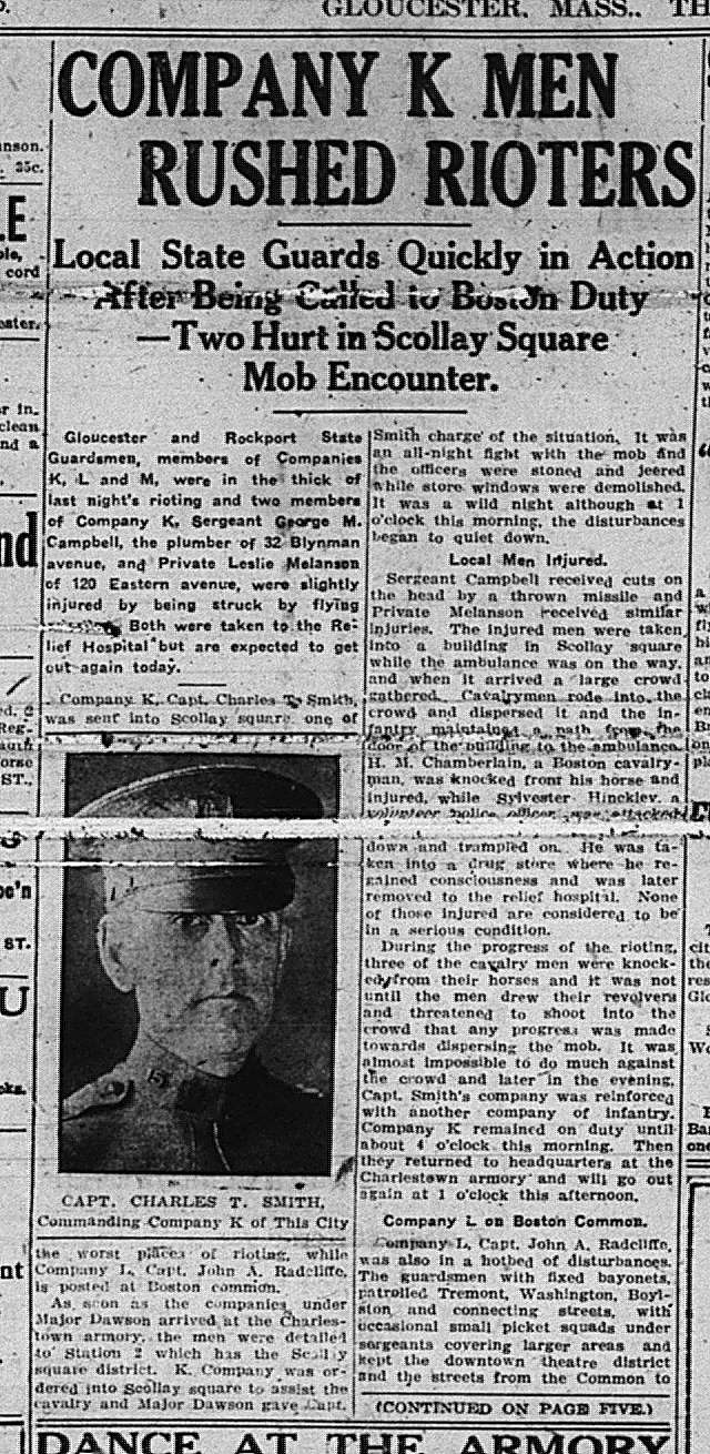 Police Riot State Guard GDT Sept 11 1919