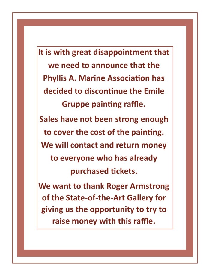 raffle discontionuance