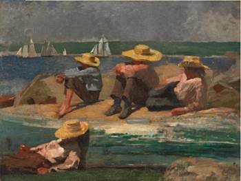 Winslow Homer Children on the Beach 1873 oil on canvas private collection.jpg