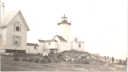 Eastern Point Light Station 1939 w keeper