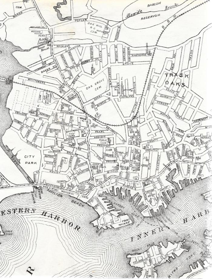 Gloucester map 1937 directory