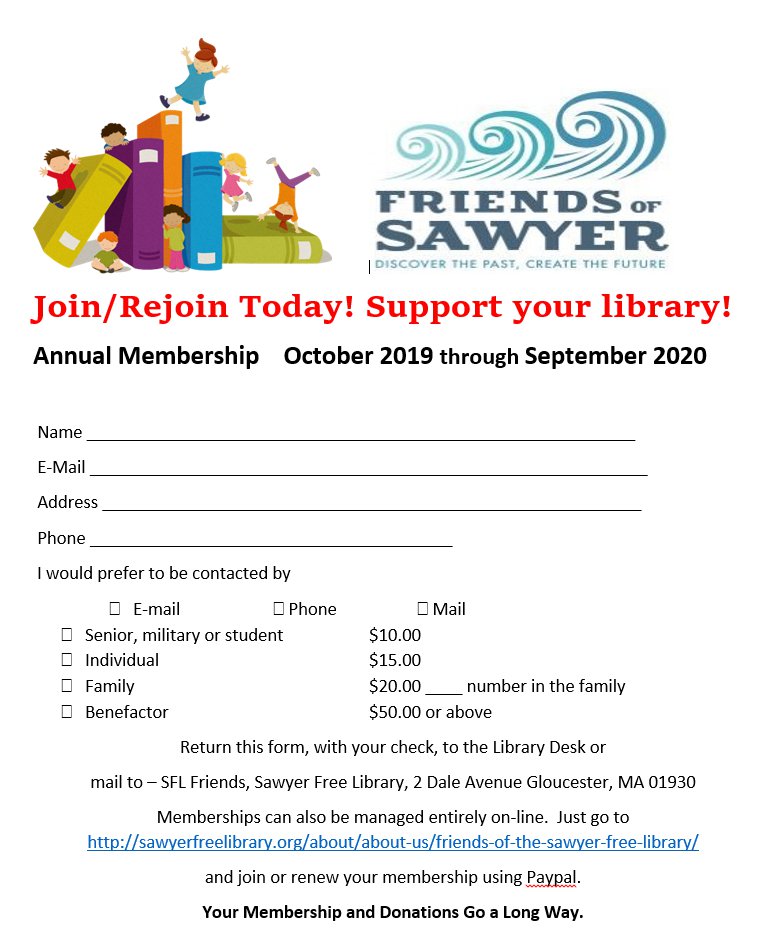 2019 Friends of Sawyer Free membership drive 2019.jpg