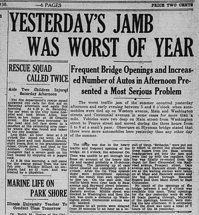 Bridge Traffic worst GDT Aug 22 1938