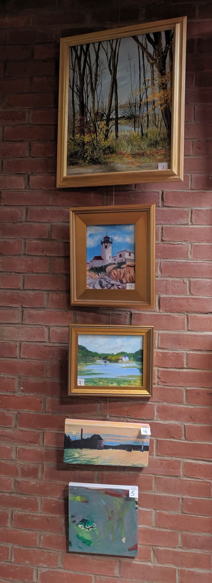 1 to 5_Friends of SFL annual art auction preview_local artists donate art to sale to help library_20190909_installation view © c ryan