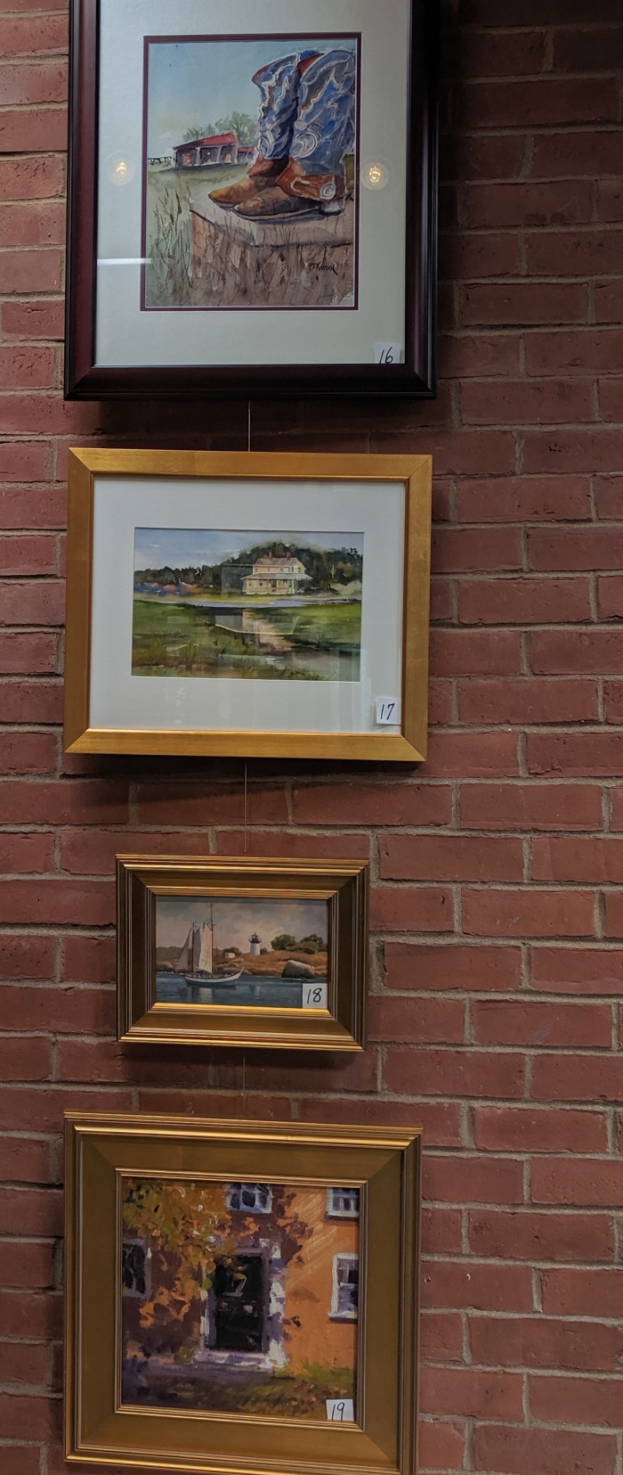 16 to 19_Friends of SFL annual art auction preview_local artists donate art to sale to help library_20190909_installation view © c ryan