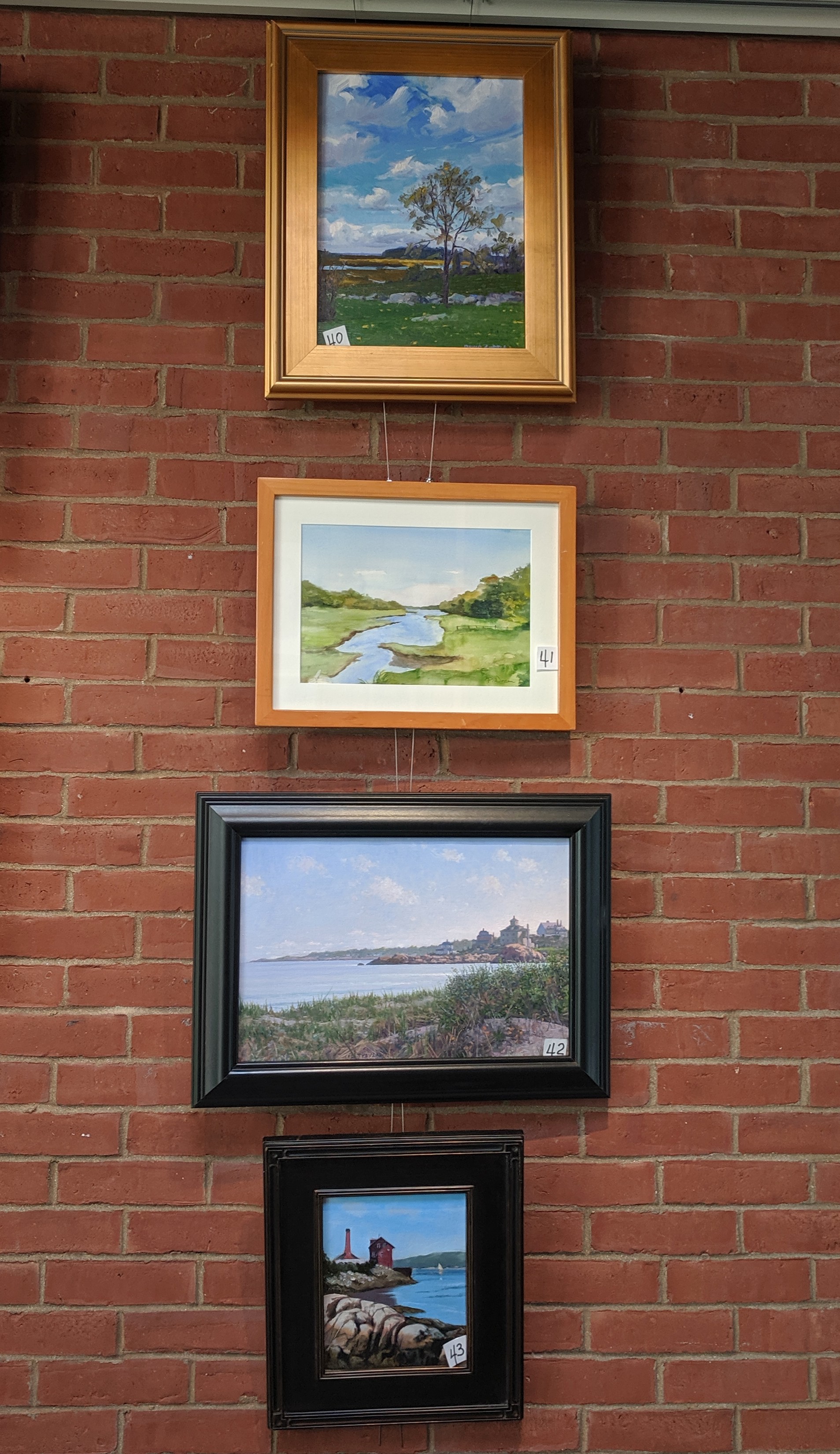 40 to 43 _Friends of SFL annual art auction preview_local artists donate art to sale to help library_20190909_installation view © c ryan