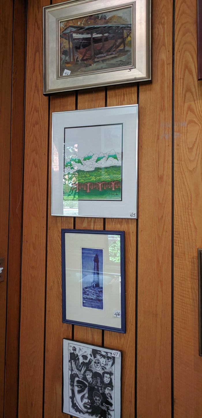 44 to 47 _Friends of SFL annual art auction preview_local artists donate art to sale to help library_20190909_installation view © c ryan