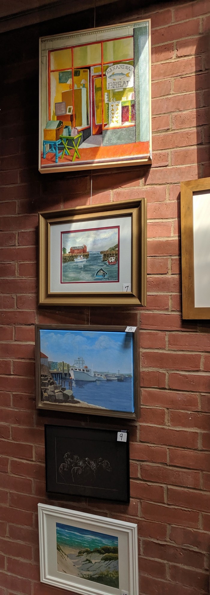 6 to 10 _Friends of SFL annual art auction preview_local artists donate art to sale to help library_20190909_installation view © c ryan