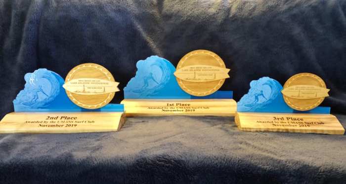 cool trophies UMASS Surf club november 2019 at Good harbor Beach.jpg