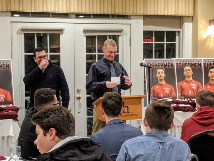 JV Coach Jason Rutsaukus_GHS boys Soccer banquet 20191124_soccer boosters at Gloucester House restaurant © c ryan (1)