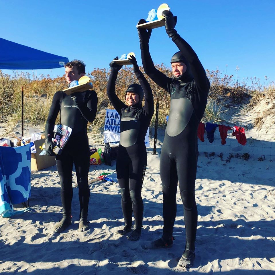 winners November 2019 UMASS surf club hosts surf competition at Good Harbor Beach Gloucester MA