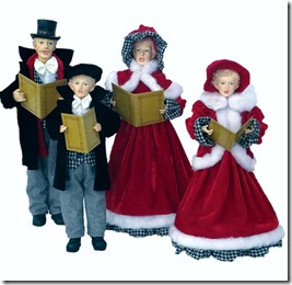 4 Piece Houndstooth Caroling Family Set[1]
