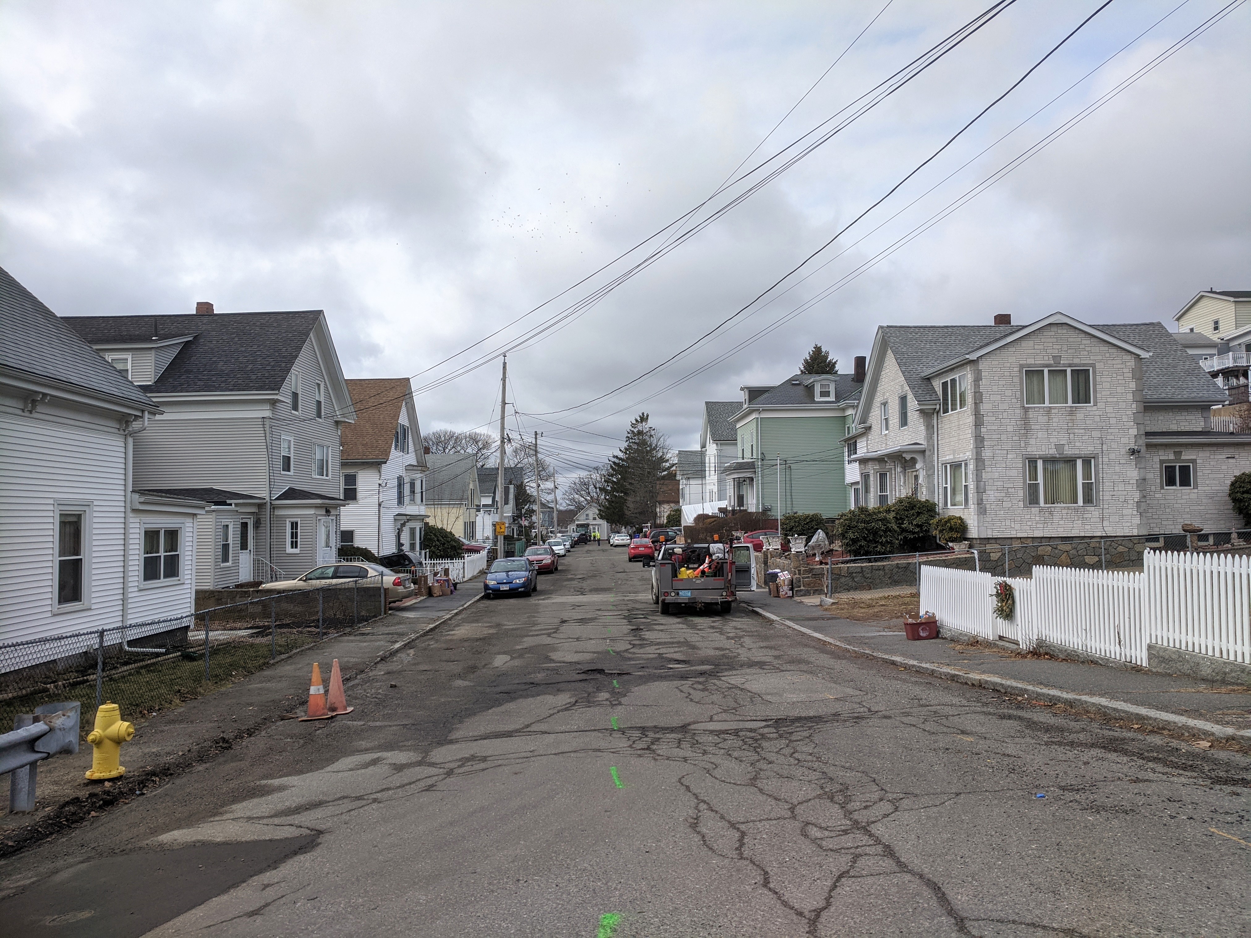 National Grid marks street_thx Mayor, DPW getting $ past finish line _3 million all grant funded_ MassWorks_ infrastructure improvements_Gloucester MA_ photo ยฉ c ryan 2020 Jan 14